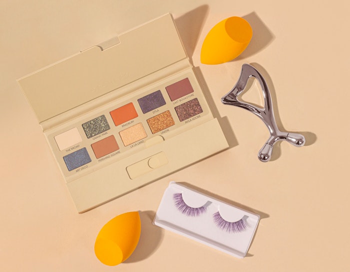 From an eyeshadow-palette with colors inspired by iconic DTLA (downtown LA) locales to biodegradable makeup sponges to gua sha tools to color theory-inspired lashes, IBG x Orchard Custom Beauty's concept products touch on a wide range of beauty trends.