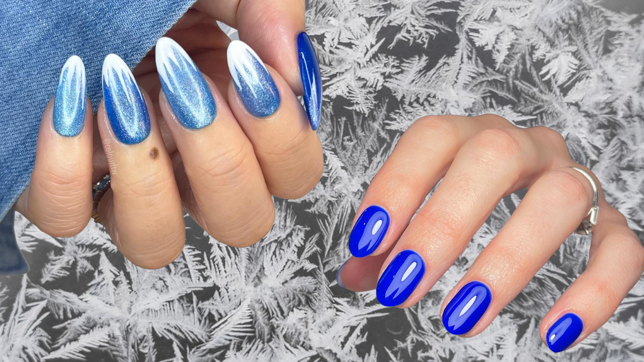 Stunning Blue Nail Ideas for January