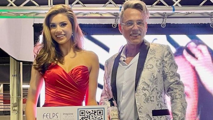Felps Professional USA selected professional commercial model Savannah Miles and stylist to the stars Steve Hightower to represent them at America's Beauty Show 2023.