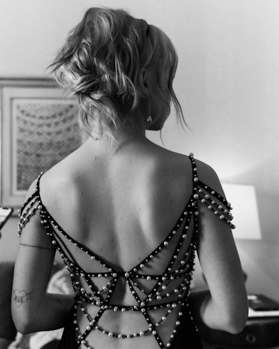 Hairstylist Josué Perez (@josueperezhair) created Bridgers' hair look for the night using products from Innersense Organic Beauty.