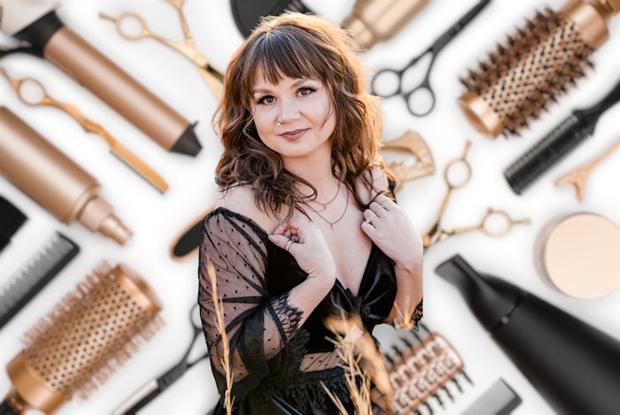 Get to know Haley Garber (@beautybyhaleygarber). She is a 29-year-old stylist who specializes in on-site hair services for events and weddings. She is also a styling educator.
