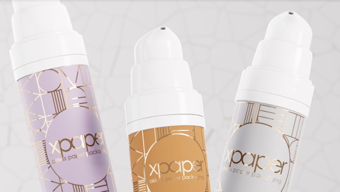 The design allows for the packaging's plastic components to be separated from the paper components to simplify recycling and material recovery once a product is finished.