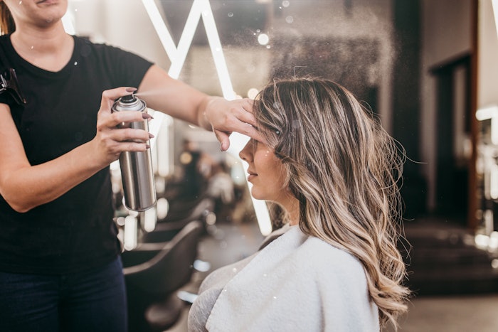 True Hair Education shares reasons why aerosol hairsprays can be hair color enemies.