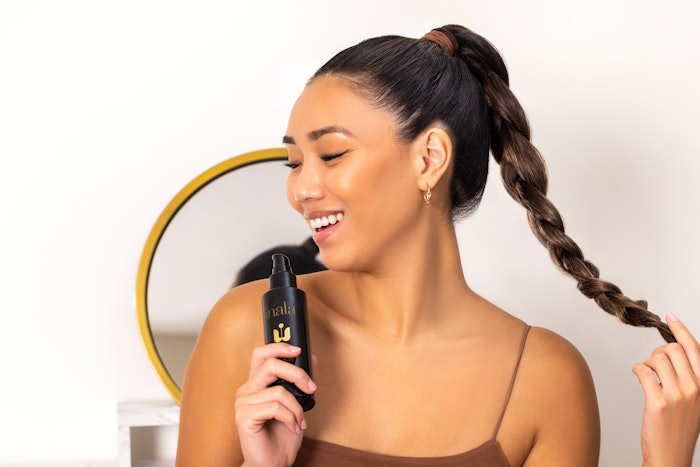 Inala's Triple Threat Tonic is a primer for wet hair to reduce breakage, styler for dry hair to add shine and refresher to rehydrate and revive hair in-between wash days.