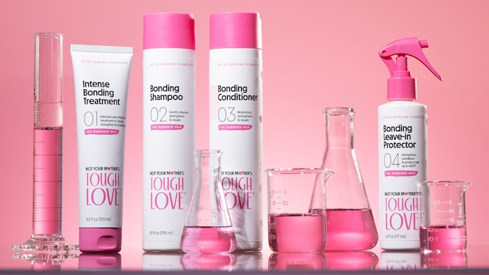 The new Tough Love collection from Not Your Mother's is a repair system of four bond-building products.