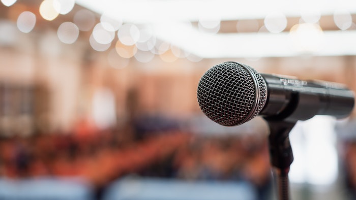 stage at conference event