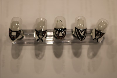 Kelli Davis' winning nail art for the Fancy French competition