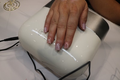 Sandra Mata-Hernadez's winning nail look for the Tip and Overlay competition