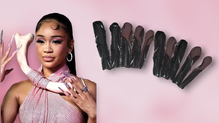 Temeka Jackson created Saweetie's nail look for the VMAs.