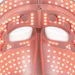 The mask operates in 9-minute one-touch preset cycles that run through the three light therapies in 3-minute increments. Any single 3-minute light therapy can be run in isolation, as can a 15-minute vibration-only treatment