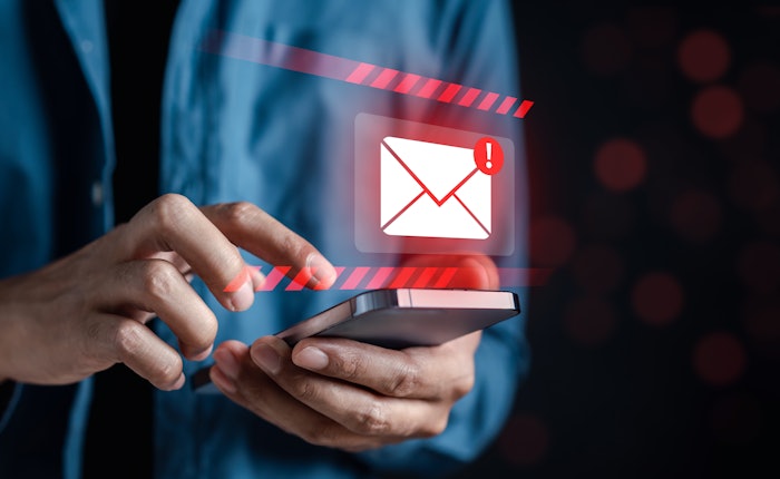 Person checking their email