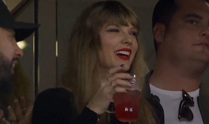 CND shares what shade you can wear to match the manicure Taylor Swift wore to the Chiefs v. Jets game at MetLife Stadium.