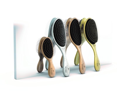 Made with 100% recycled materials, excluding the cushions and bristles, this new metallic colorway invites stylists to add some shine to their collection with the assured quality and eco-friendly promise of Olivia Garden.