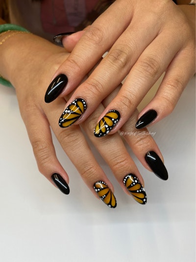 'Probably one of the most influential things that inspires my work daily is nature — the beauty of many shapes, colors, textures and sizes that I can explore with nail art.'