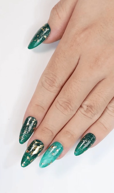 Luxe Gold and Green Glam