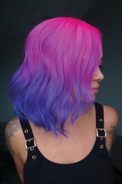 'Every time I look at a head of hair when I am creating with fashion colors, the possibilities are limitless. I get to play with different placements and techniques and get wild with it.'