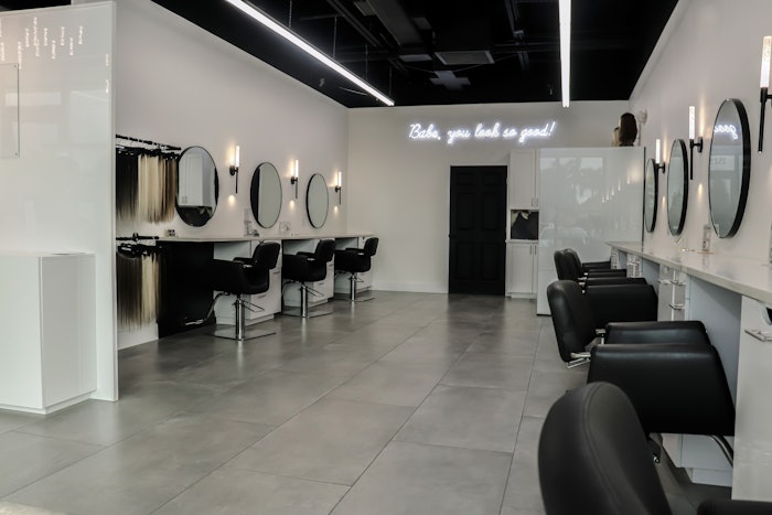 Dominique DiBenedetto introduces Beauty Launchpad to Aura Hair Co in Boynton Beach, Florida, founded in May 2018.
