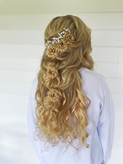 Bridal hair by Haley Garber
