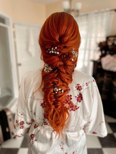 Bridal hair by Haley Garber