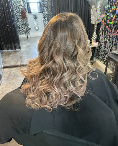 After Braided Balayage technique