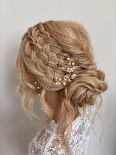 Braided updo by Annie Rainwater