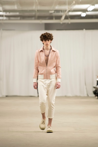 A natural, textured, curly look sported at the Laurence Basse NYFW show.