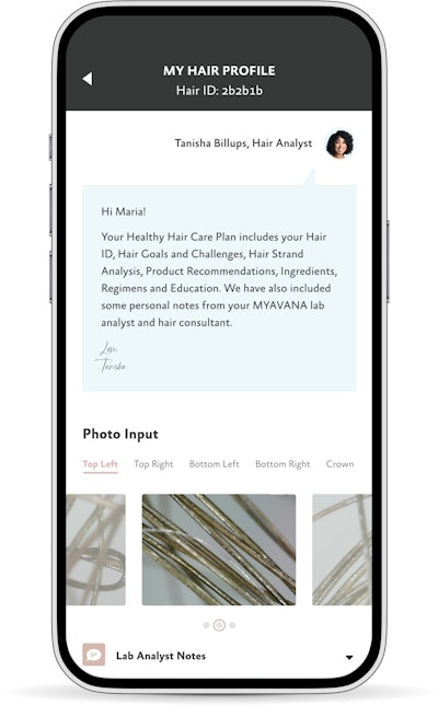 Myavana's core technology first went beta in 2012 and analyzes the variables of hair strands and hair products to produce personalized hair care regimens.
