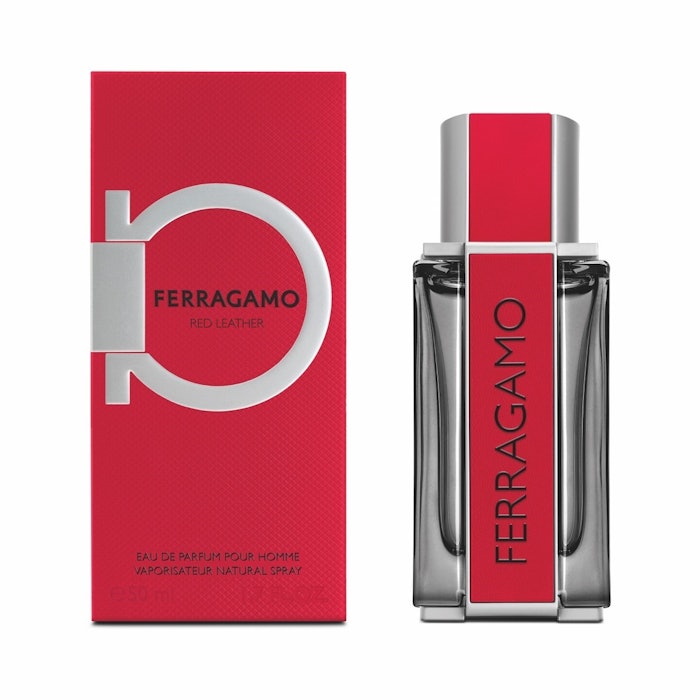 The fragrance comes in the brand’s signature glass flacon, now rendered in iconic Ferragamo red.