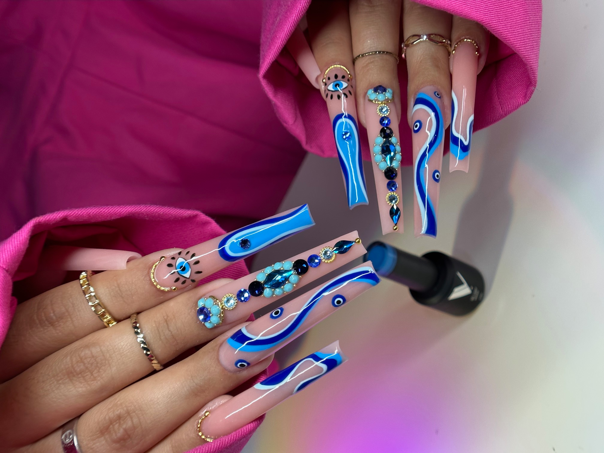 Nail technician Rebeca Fuerte shares her expert advice for creating creative designs with acrylic for nails.