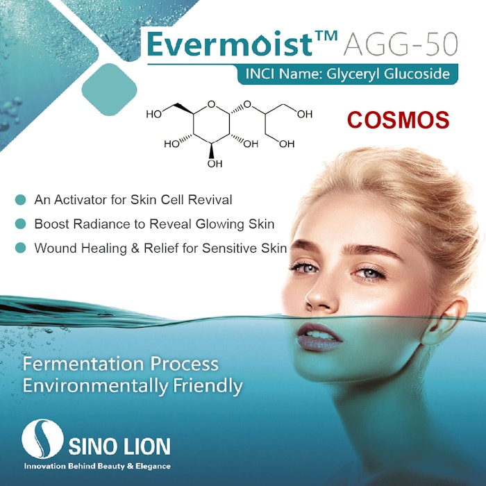 The ingredient also strengthens the skin barrier function by up-regulating the expression of barrier-related genes TGM1 and IVL.