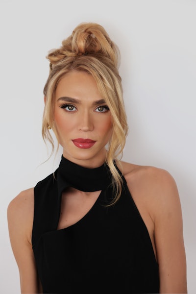 Gabriel Samra's take on the famous French Twist, giving it a sexy, modern vibe.