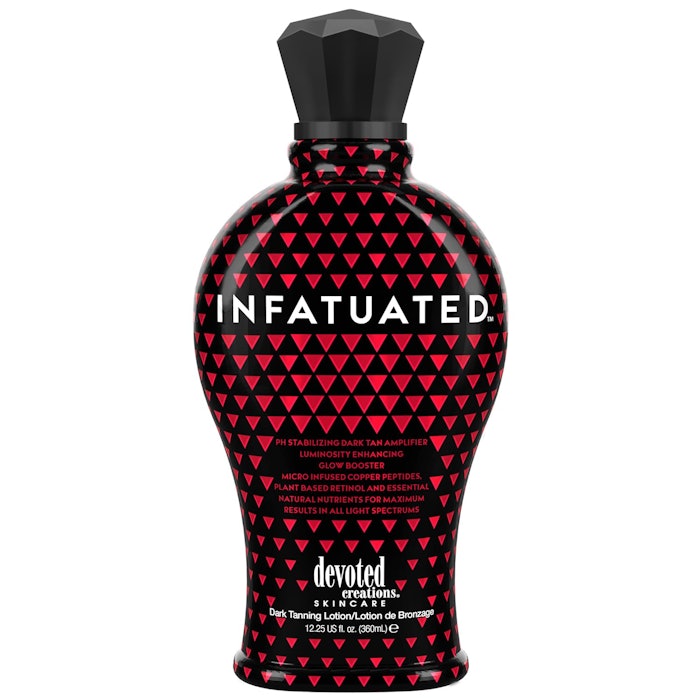 The winning shrink sleeve label was produced for OL Products for its Infatuated Tanning Lotion and was printed at Overnight Labels, the company’s Deer Park, New York plant.