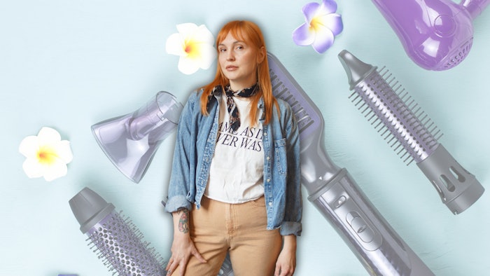 Get to know Liz Edwards (@atomicliz.does.hair). She is a stylist and salon owner of Studio Kintsugi in Richmond, VA.