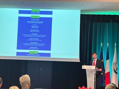 Mayor of Grasse Jérôme Viaud.