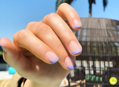 Purple French Tips