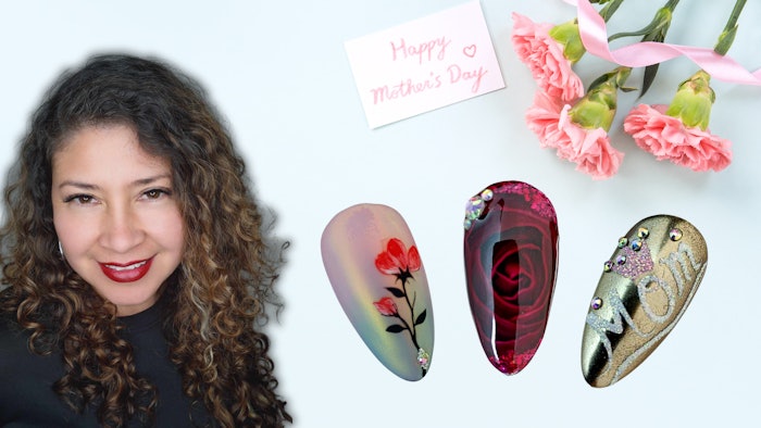 Sandy Cox (@nailslians) shares three nail tutorials perfect for the mom in your life.