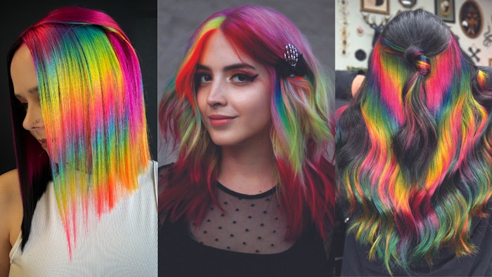 Although the pictures are definitely worth the price of admission, check out these artists step by step directions and dip your toe into rainbow vivid creation.