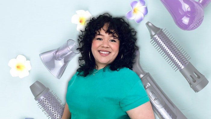 Get to know Nicolette Renteria (@rentedhair). She is a hairstylist, specializing in curly cuts.