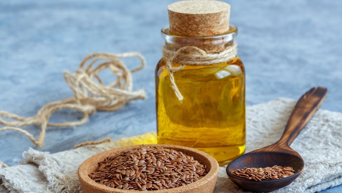 Gaïaline offers dual beneficial impact on skin and hair. Derived from flax sourced from an “Au Cœur des Sols” (Conservation Agriculture)-certified farm and oil mill, the active ingredient is both effective and environmentally-friendly, per the company.