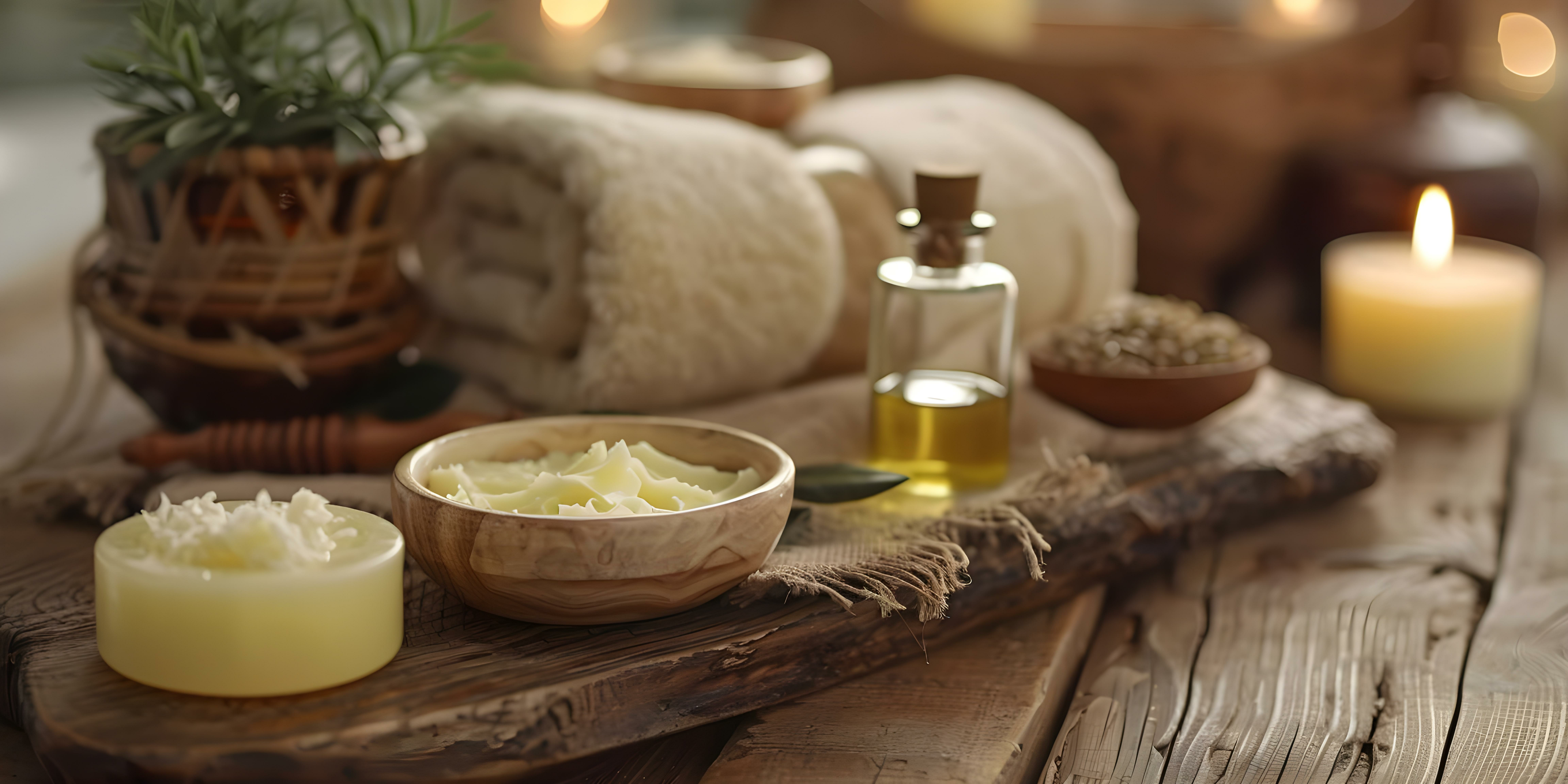 'Explore a Range of Wellness Products, including Jojoba Oil Cream, Anti-aging Treatments, Scented Candles, Soaps, and More'. Concept Wellness Products, Jojoba Oil Cream, Anti-aging Treatments