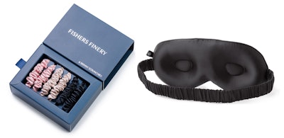 Fisher’s Finery Skinny Scrunchies and Contoured Sleep Mask