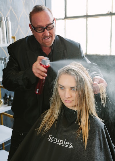 Whatley and the Scruples team showcased coloring techniques for the three hair color trends for summer including Hollywood Blonde, Manhattan Brunette and Red-Carpet Copper.