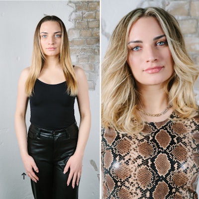 Hollywood Blonde before and after