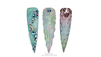 Emelie Westin (@beautiful_in_light) shares three nail tutorials perfect for a life under the sea!