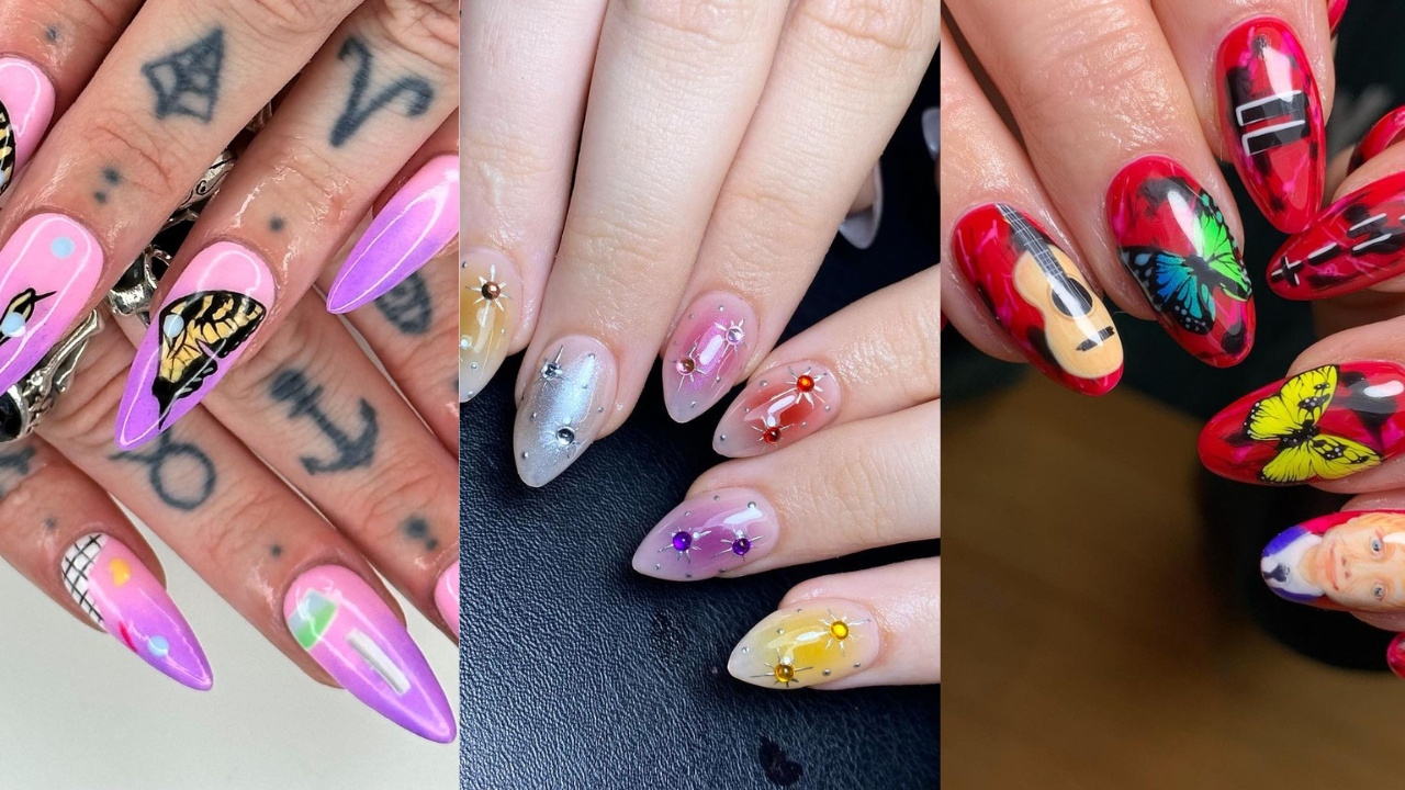 Festival season is here, which means your clients are going to want rocking nails. Get some inspo with these music-inspired nails from Nailpro's Instagram followers.
