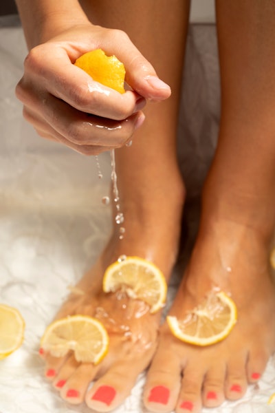 Whether you choose to create your own homemade products or choose to purchase citrus-infused products, your clients won’t be able to resist this juicy summer service.