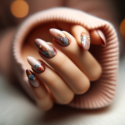 AI can be used as a creative outlet for nail technicians through its intricate designs, vibrant color combinations and even 3D elements the technology offers.