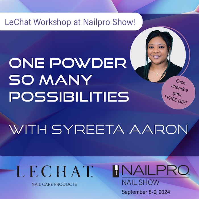 Attendees will learn all the tips, tricks and troubleshooting to achieve the fastest service and beautiful long-lasting nails.