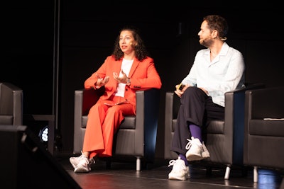 WPC hosted a conference session 'Understanding & Capitalizing on Gen Z’s New Olfactive Codes' presented by Givaudan's Arnaud Guggenbuhl(R), global head of marketing, Insights & Image Fine Fragrance and perfumer Nisrine Grillié(L).