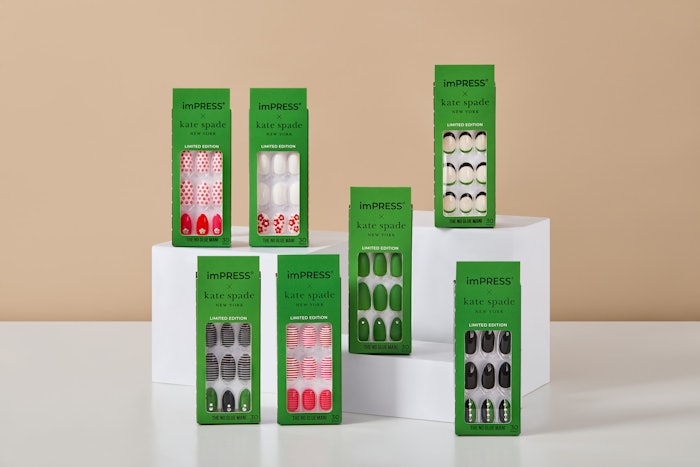 Ten percent of net sales from the purchase of the imPRESS x kate spade new york NO GLUE Fashion Mani Collection will benefit Taraji P. Henson's the Boris Lawrence Henson Foundation.